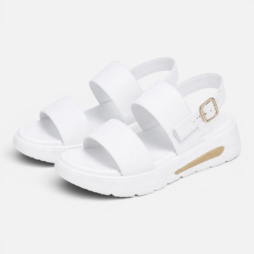 Women's Adjustable Buckle Platform Sandals - Comfortable Summer Footwear