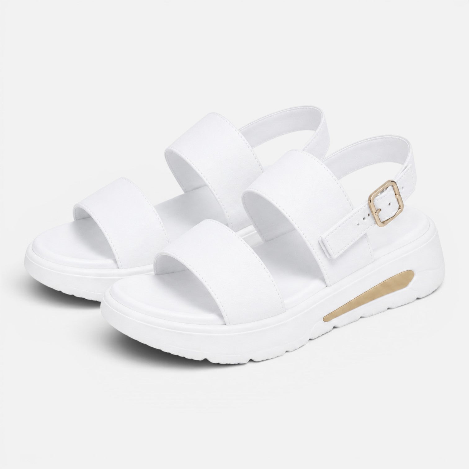 Women's Adjustable Buckle Platform Sandals - Comfortable Summer Footwear