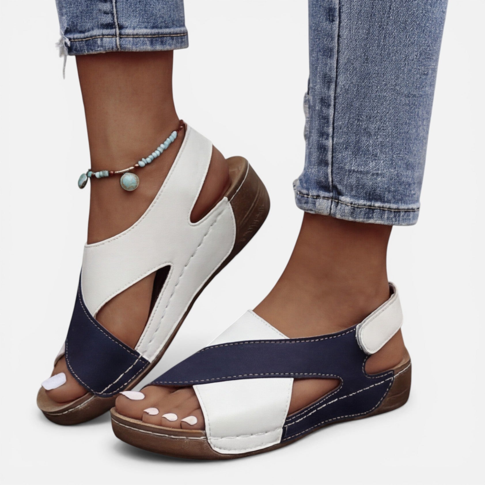 Women's Adjustable Velcro Orthopedic Comfort Sandals for Daily Wear
