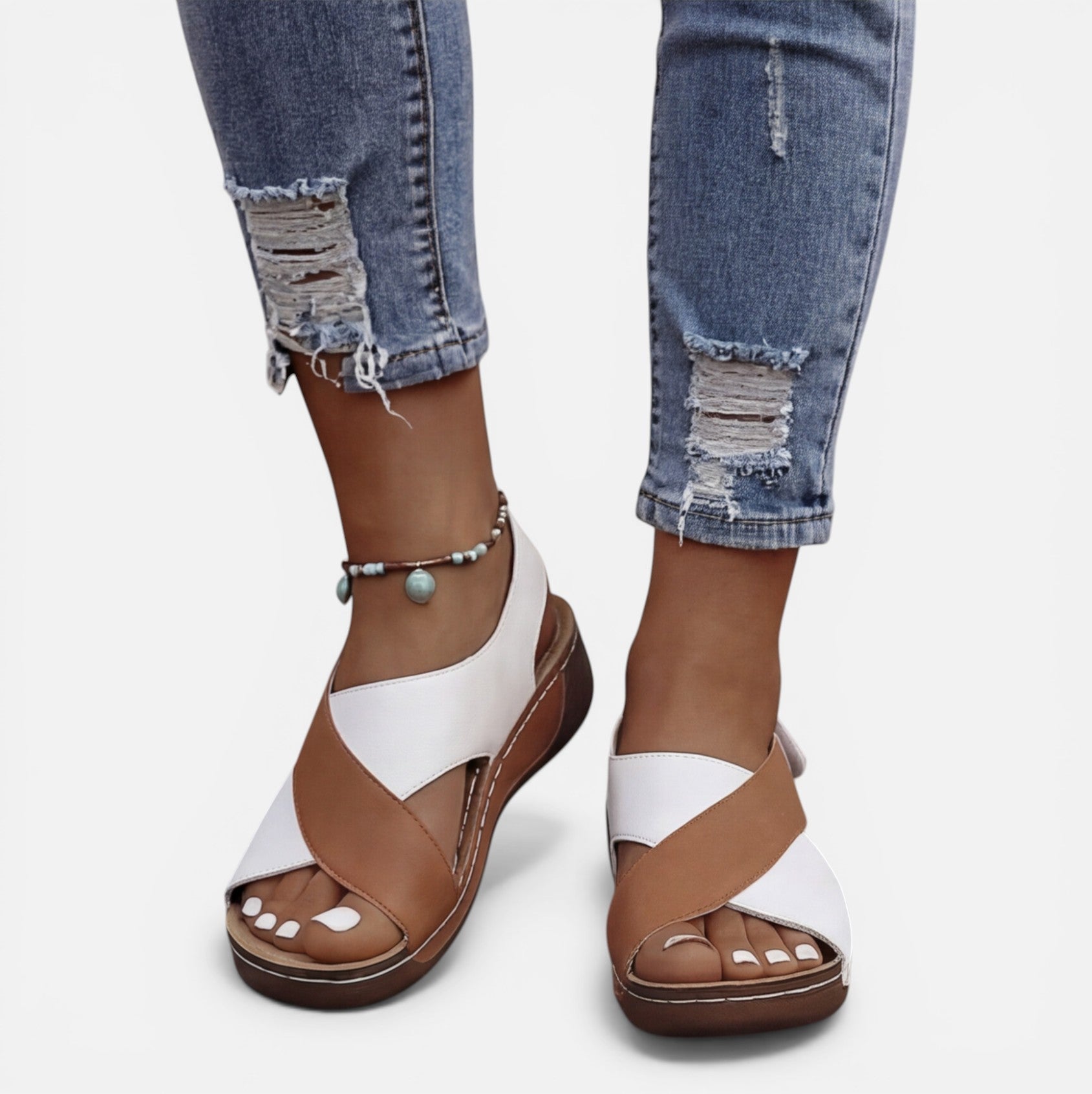 Women's Adjustable Velcro Orthopedic Comfort Sandals for Daily Wear