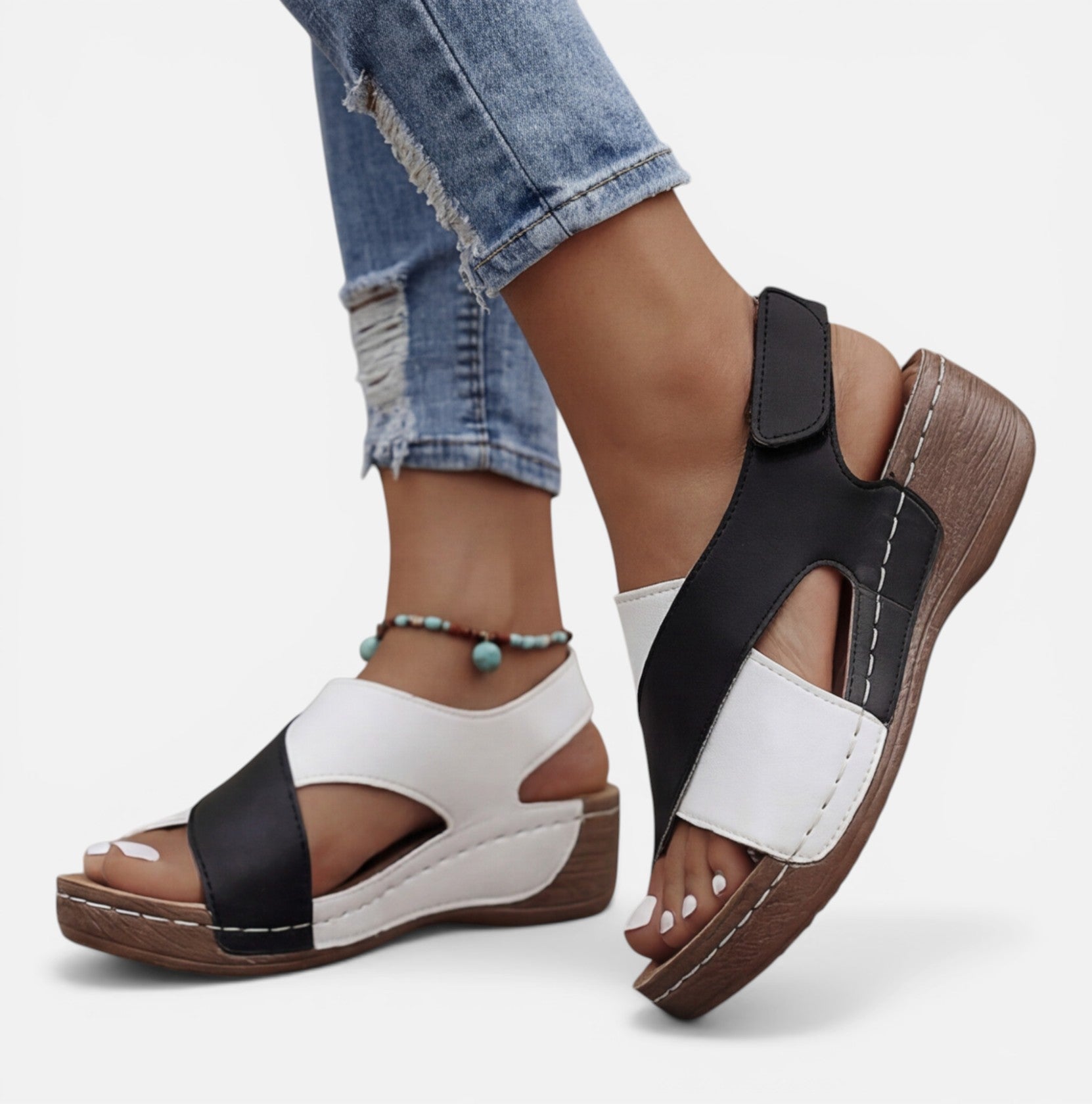 Women's Adjustable Velcro Orthopedic Comfort Sandals for Daily Wear