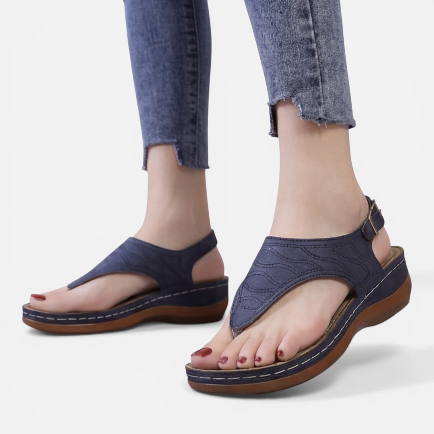 Women's Comfortable Wedge Sandals for Summer Walking Support