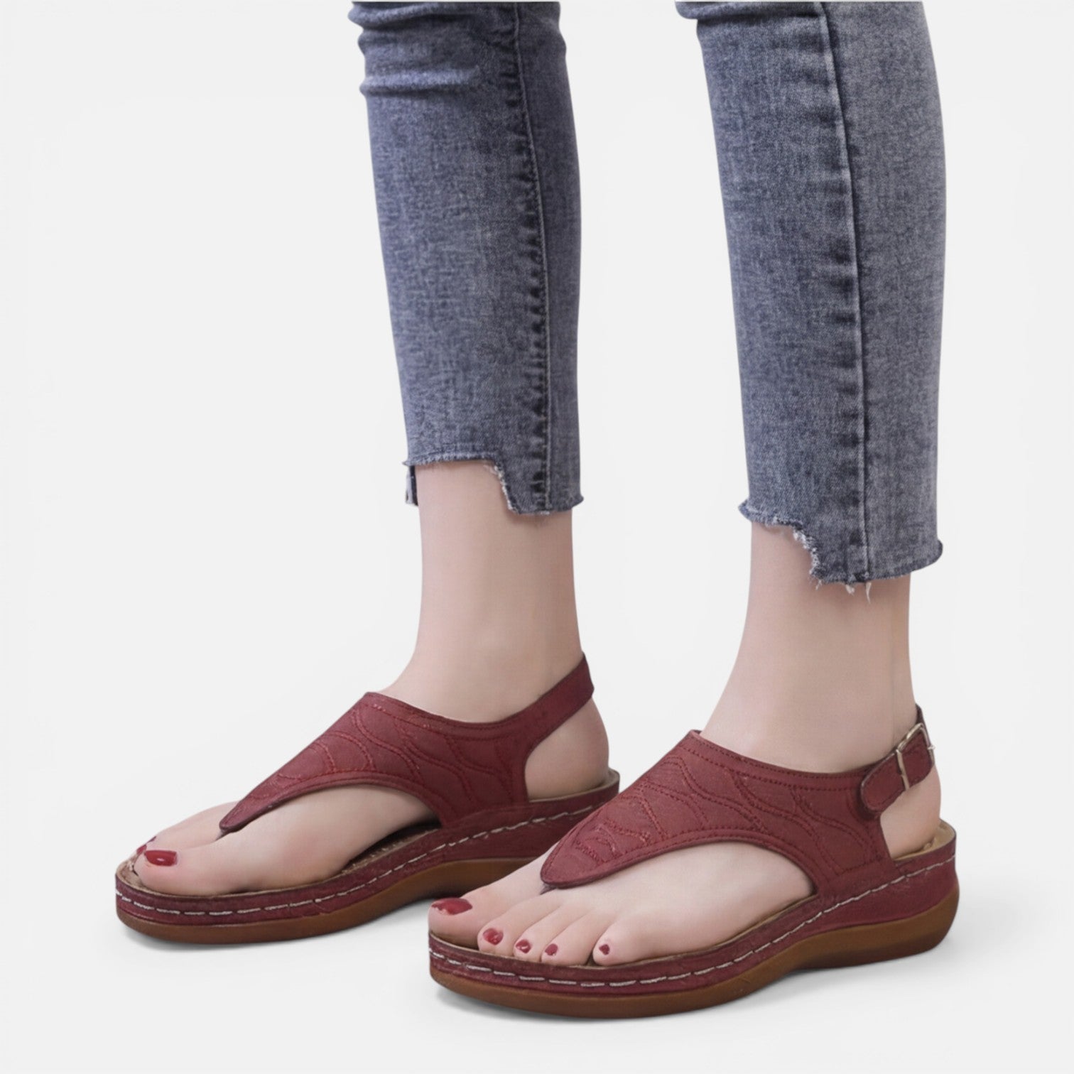 Women's Comfortable Wedge Sandals for Summer Walking Support