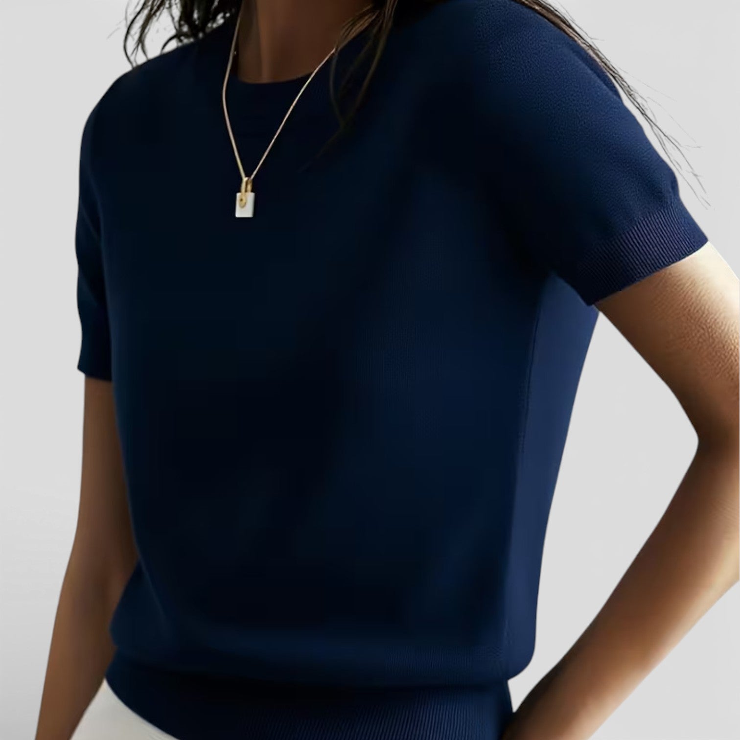 Women's Comfortable Wool Blend Knit Top - Classic Fit Casual Wear