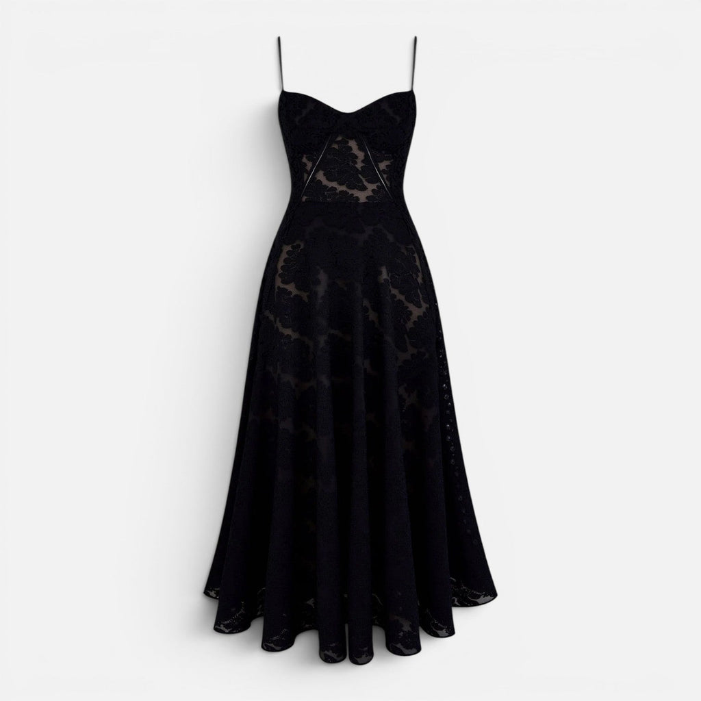 Women's Corset Maxi Dress | Elegant Wedding Guest Attire in Soft Fabric