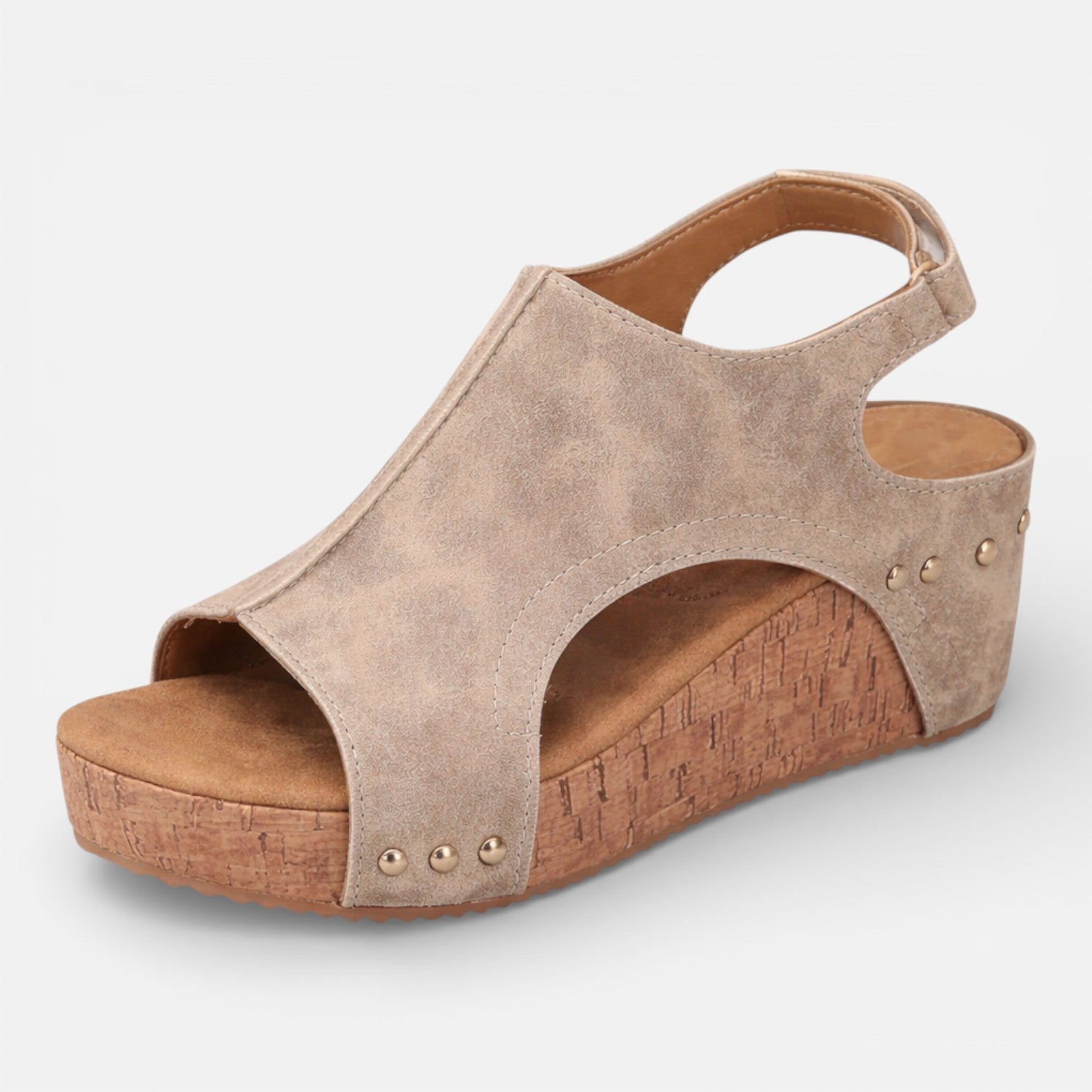 Women's Cushioned Comfort Open Toe Platform Wedge Sandals for Casual Wear