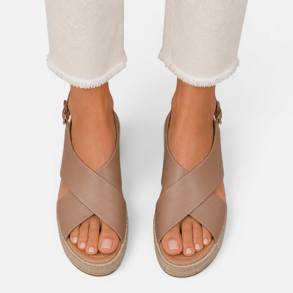 Women's Cushioned Espadrille Wedge Sandals for Summer Comfort