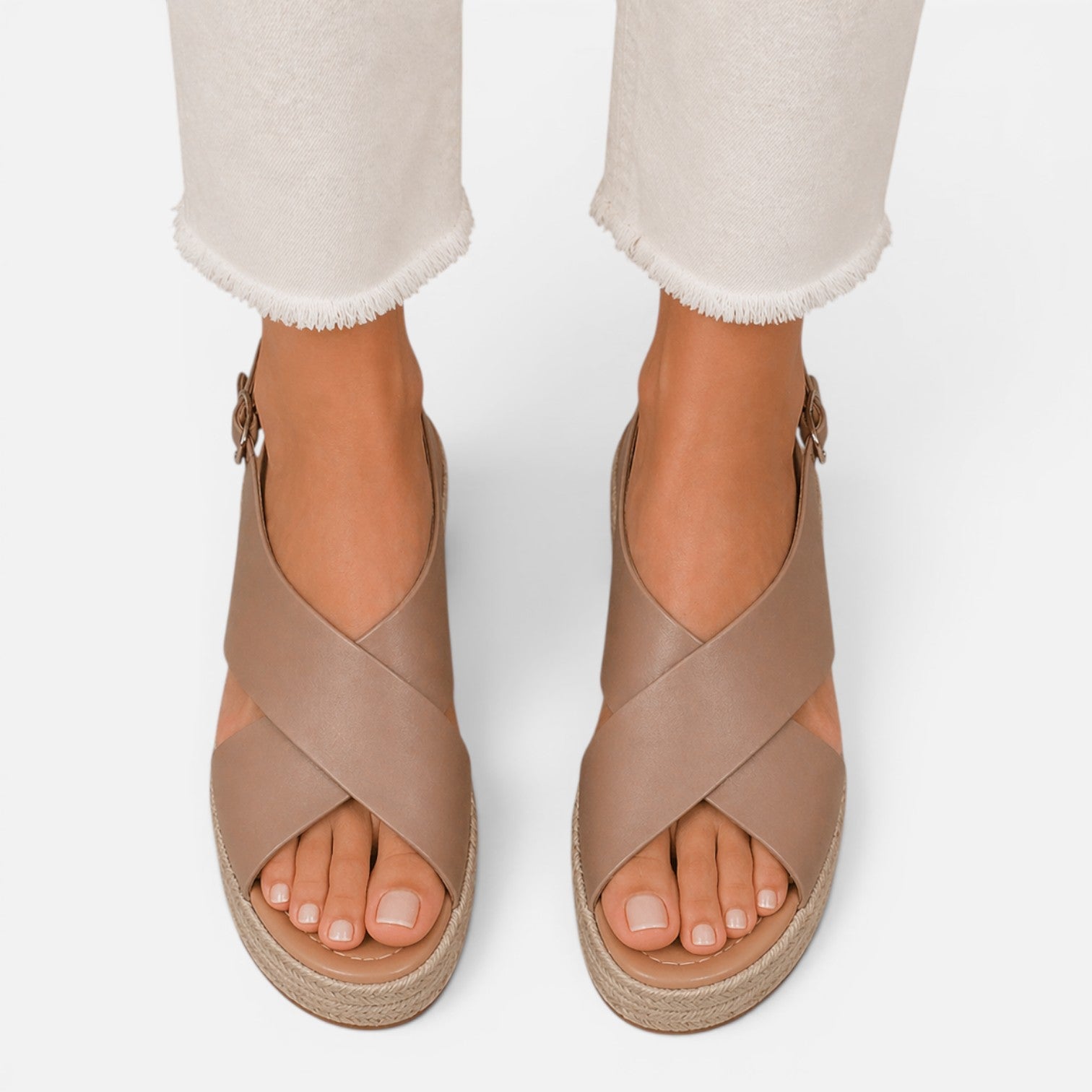 Women's Cushioned Espadrille Wedge Sandals for Summer Comfort