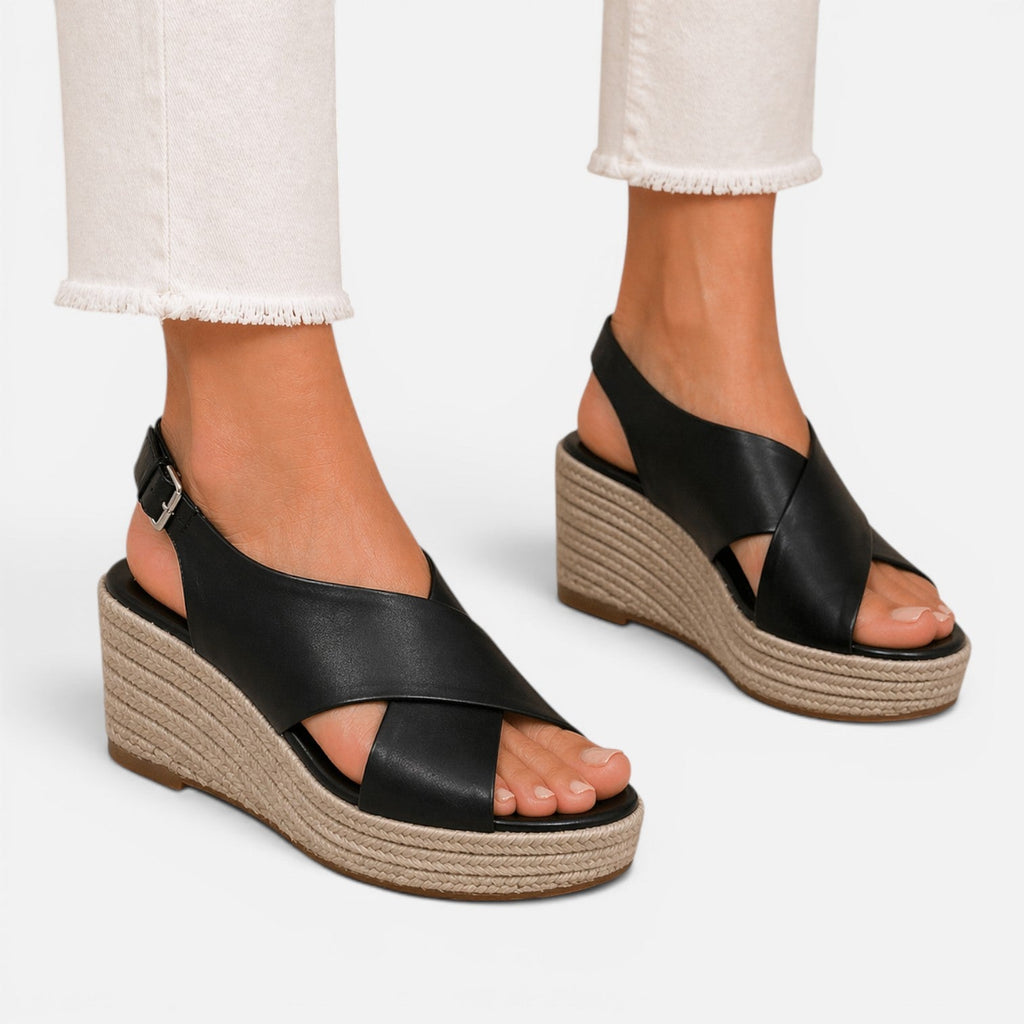 Women's Cushioned Espadrille Wedge Sandals for Summer Comfort