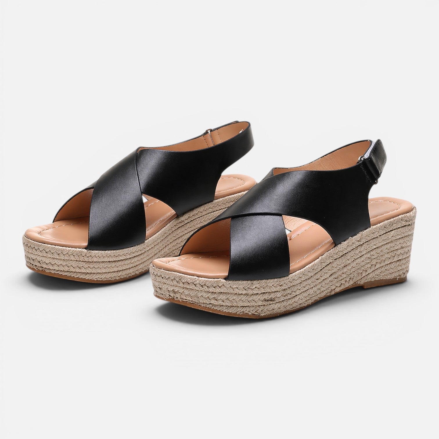 Women's Cushioned Espadrille Wedge Sandals for Summer Comfort