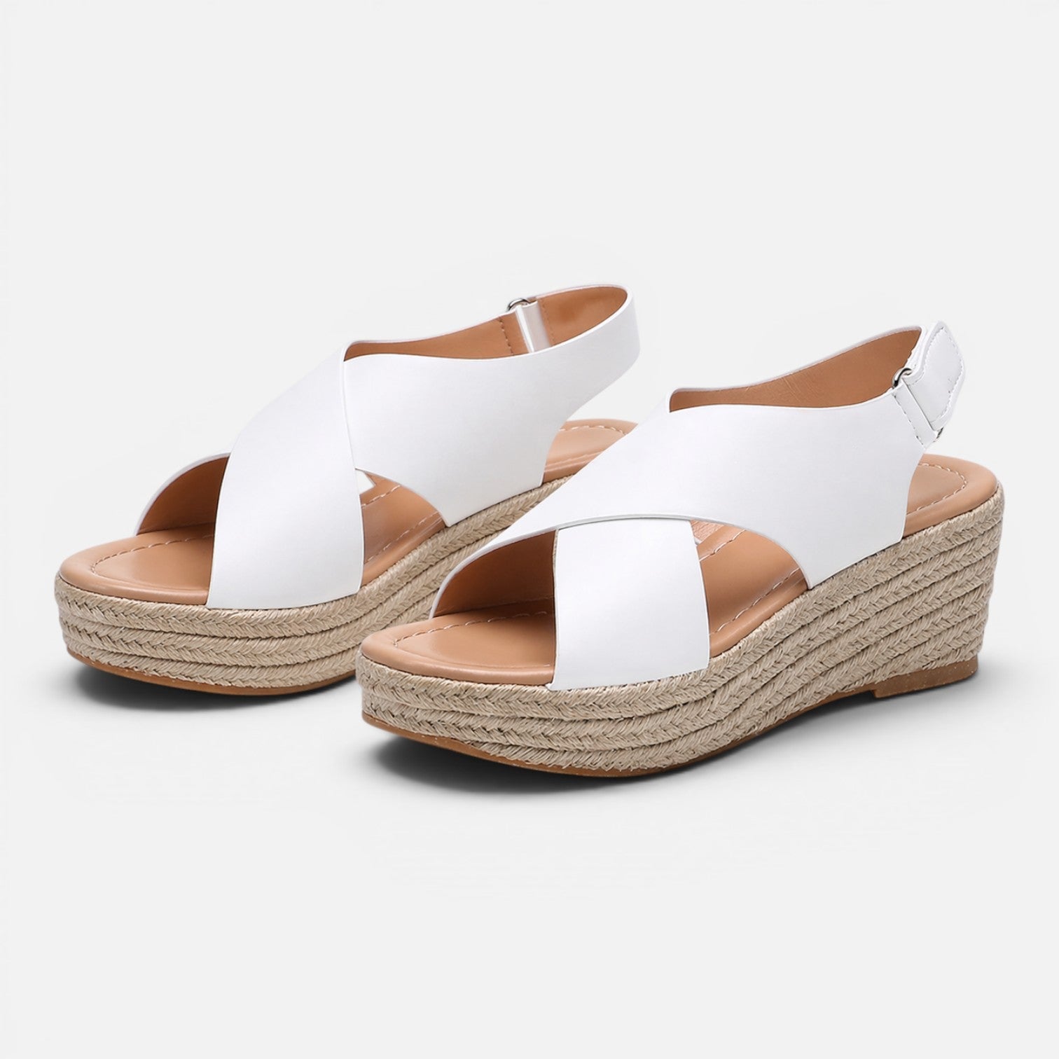 Women's Cushioned Espadrille Wedge Sandals for Summer Comfort