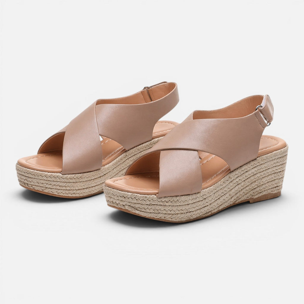 Women's Cushioned Espadrille Wedge Sandals for Summer Comfort