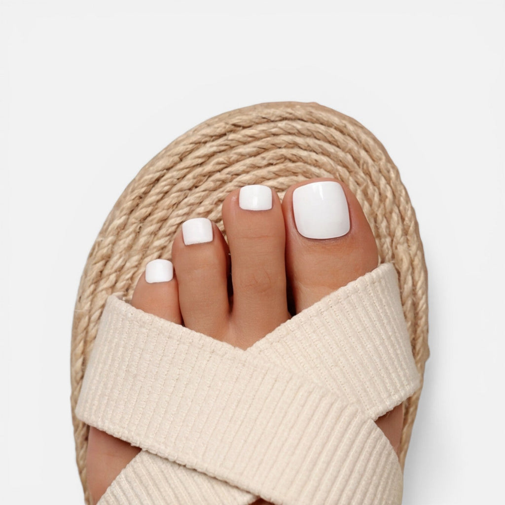Women's Espadrille Cross Strap Sandals | Comfortable Slip-On Slides