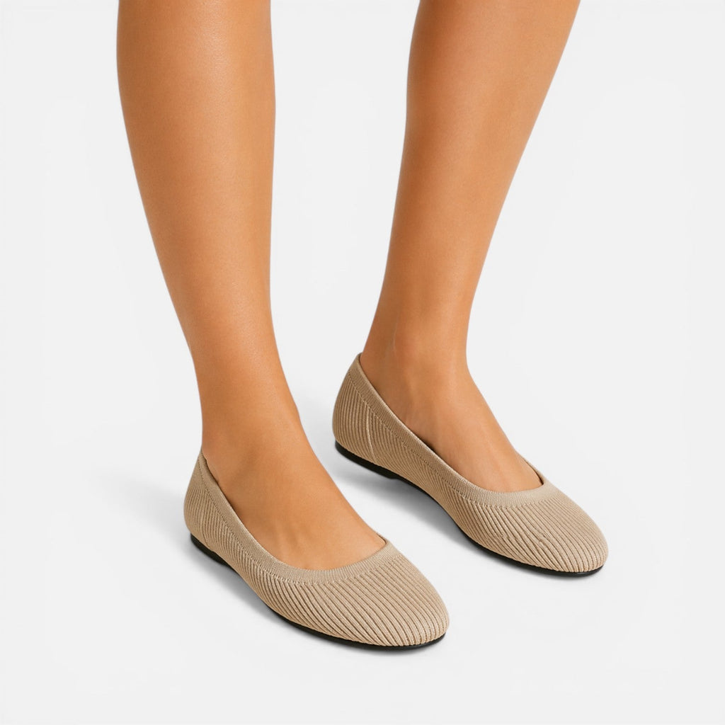 Women’s Knit Ballet Loafers Slip-On Casual Comfort Shoes