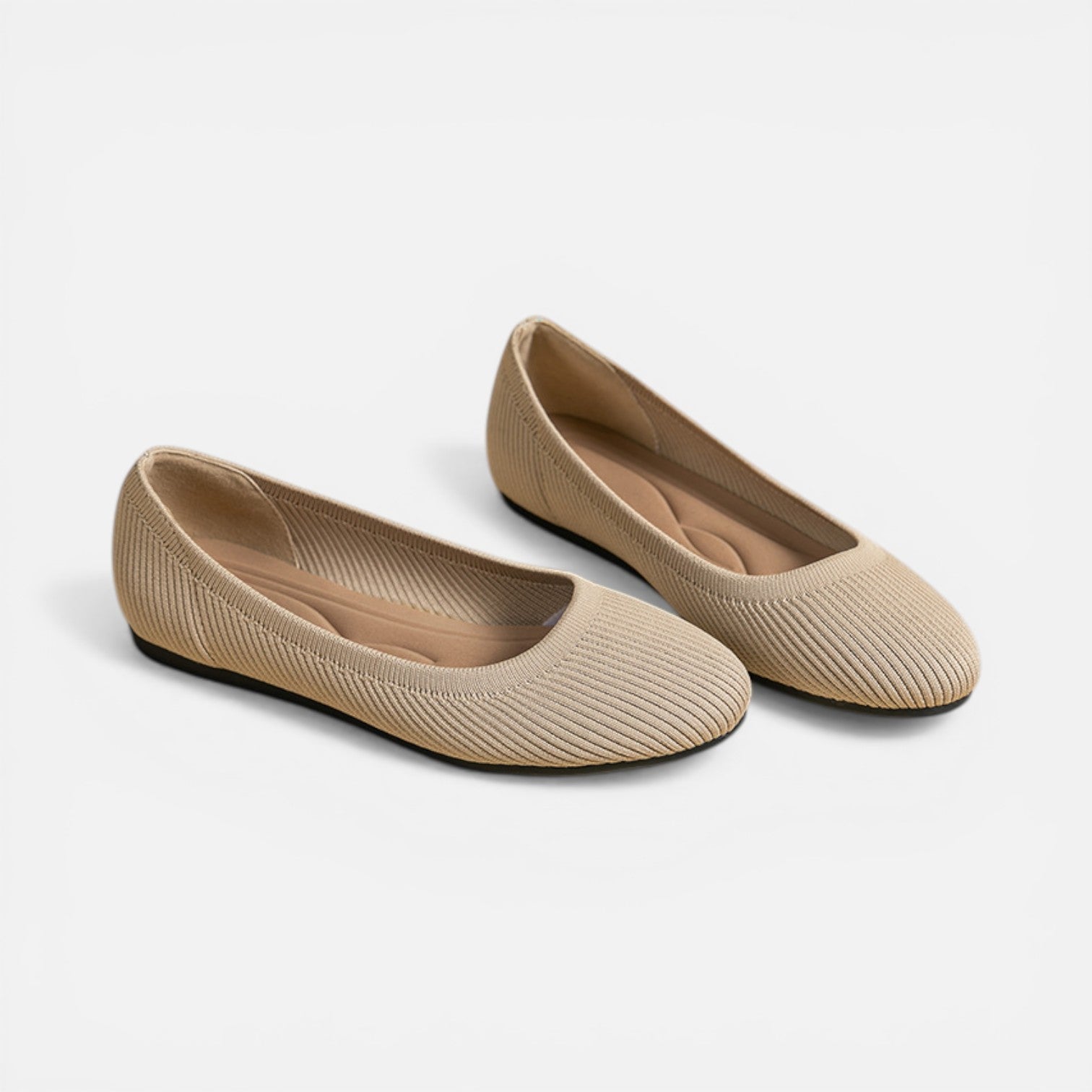 Women’s Knit Ballet Loafers Slip-On Casual Comfort Shoes