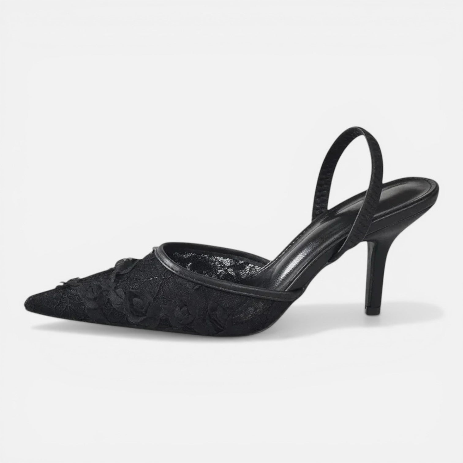 Women's Mesh Embroidered Pointed Ankle Boots for Comfortable Wear