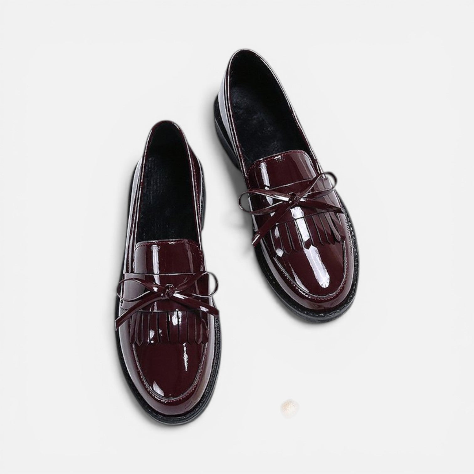 Women's Patent Leather Classic Slip-On Loafers for Dressy Occasions