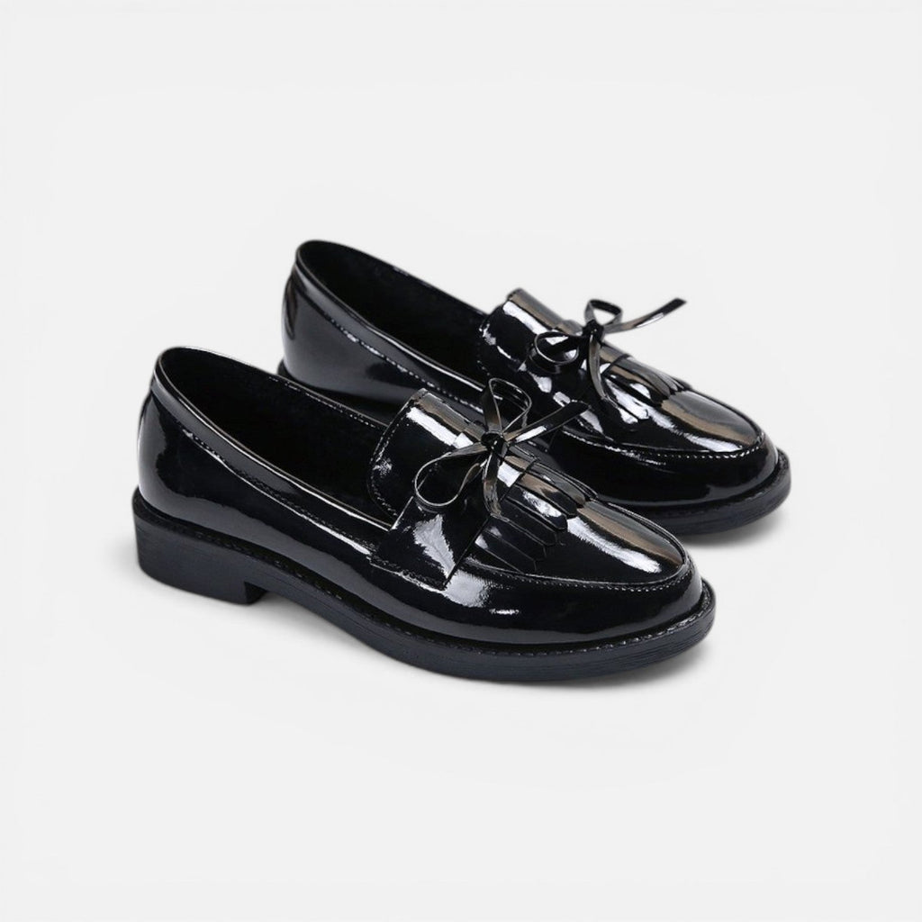 Women's Patent Leather Classic Slip-On Loafers for Dressy Occasions