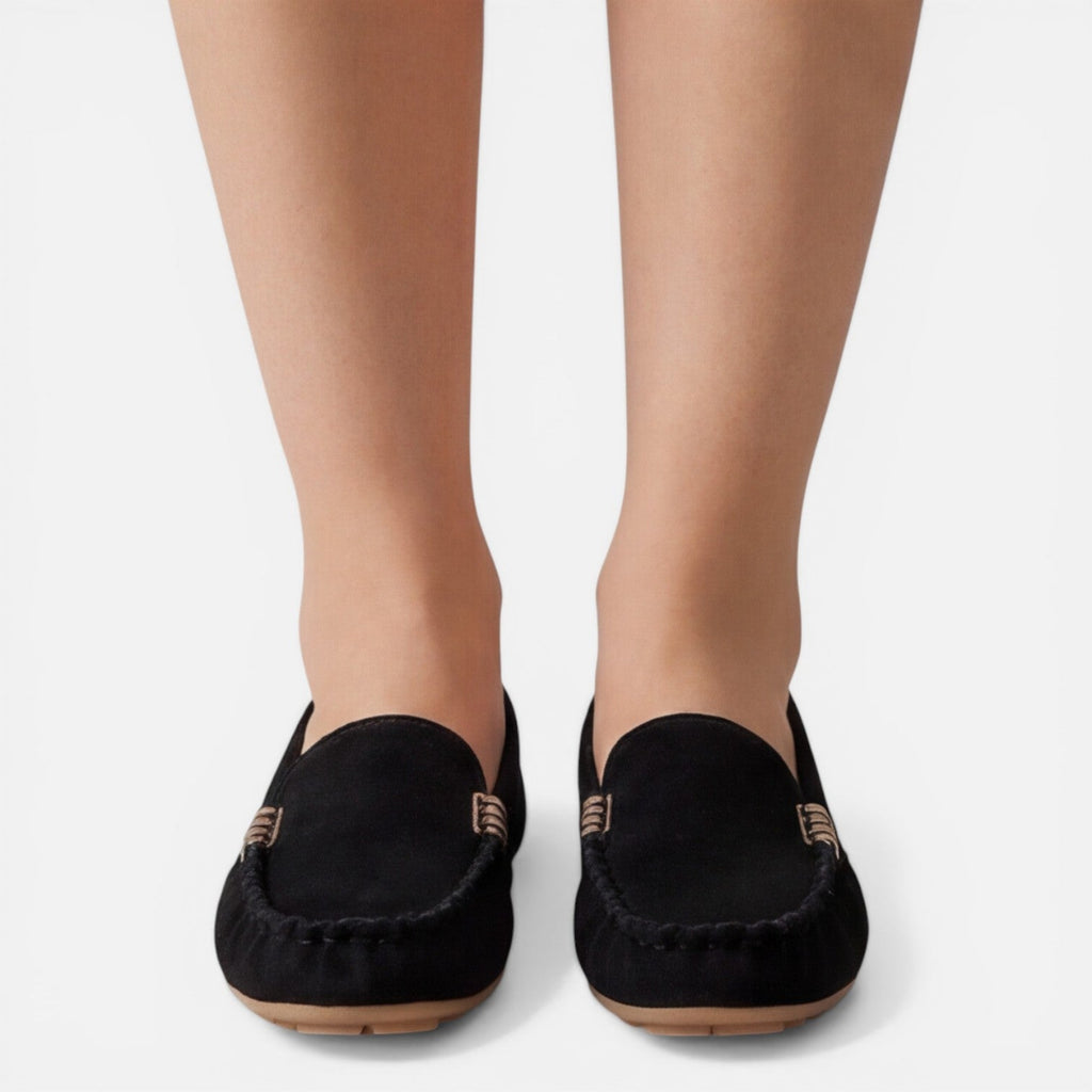 Women's Slip-On Loafers with Metal Detail | Comfortable Classic Flats
