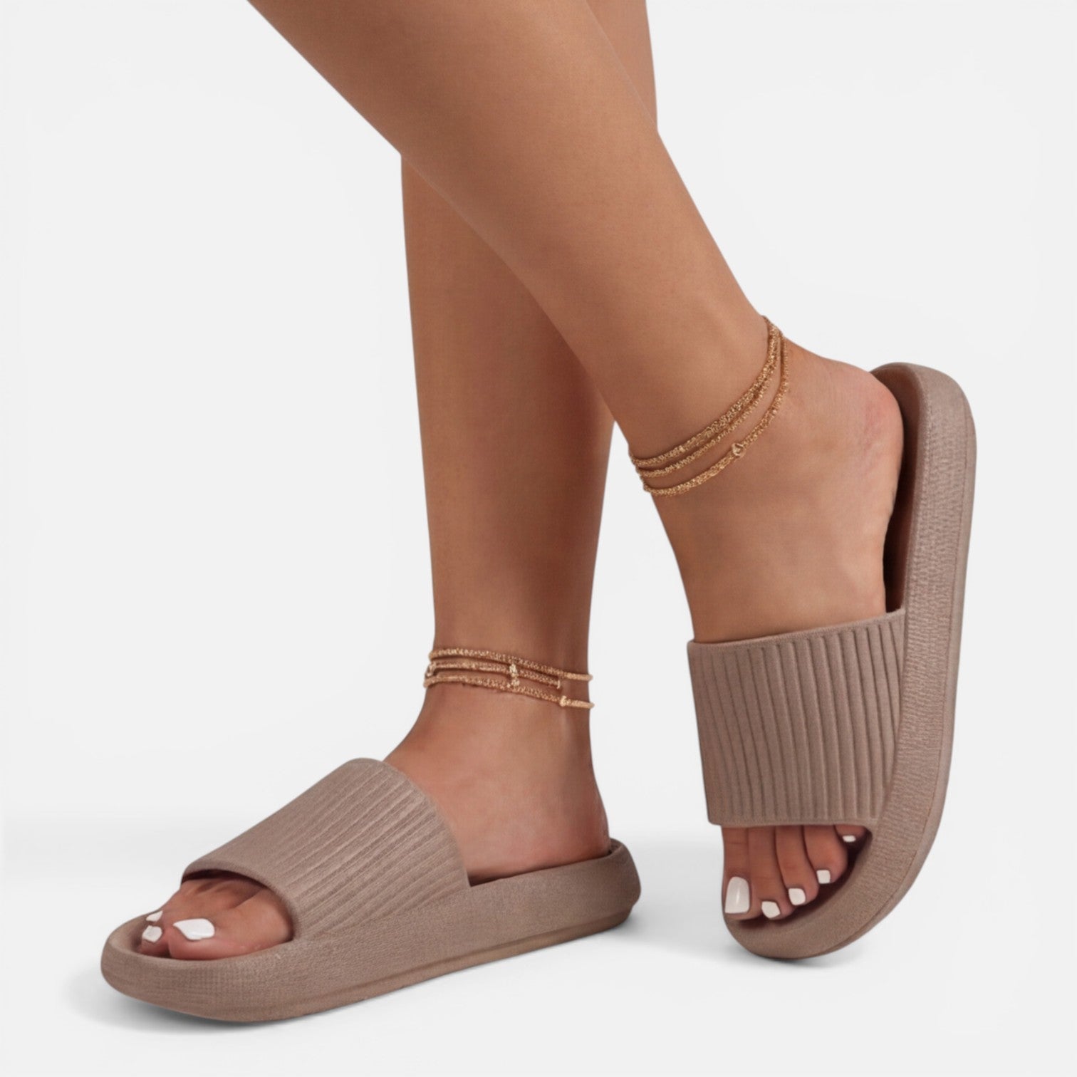 Women's Soft Cushioned Slide Sandals | Non-Slip Summer Footwear