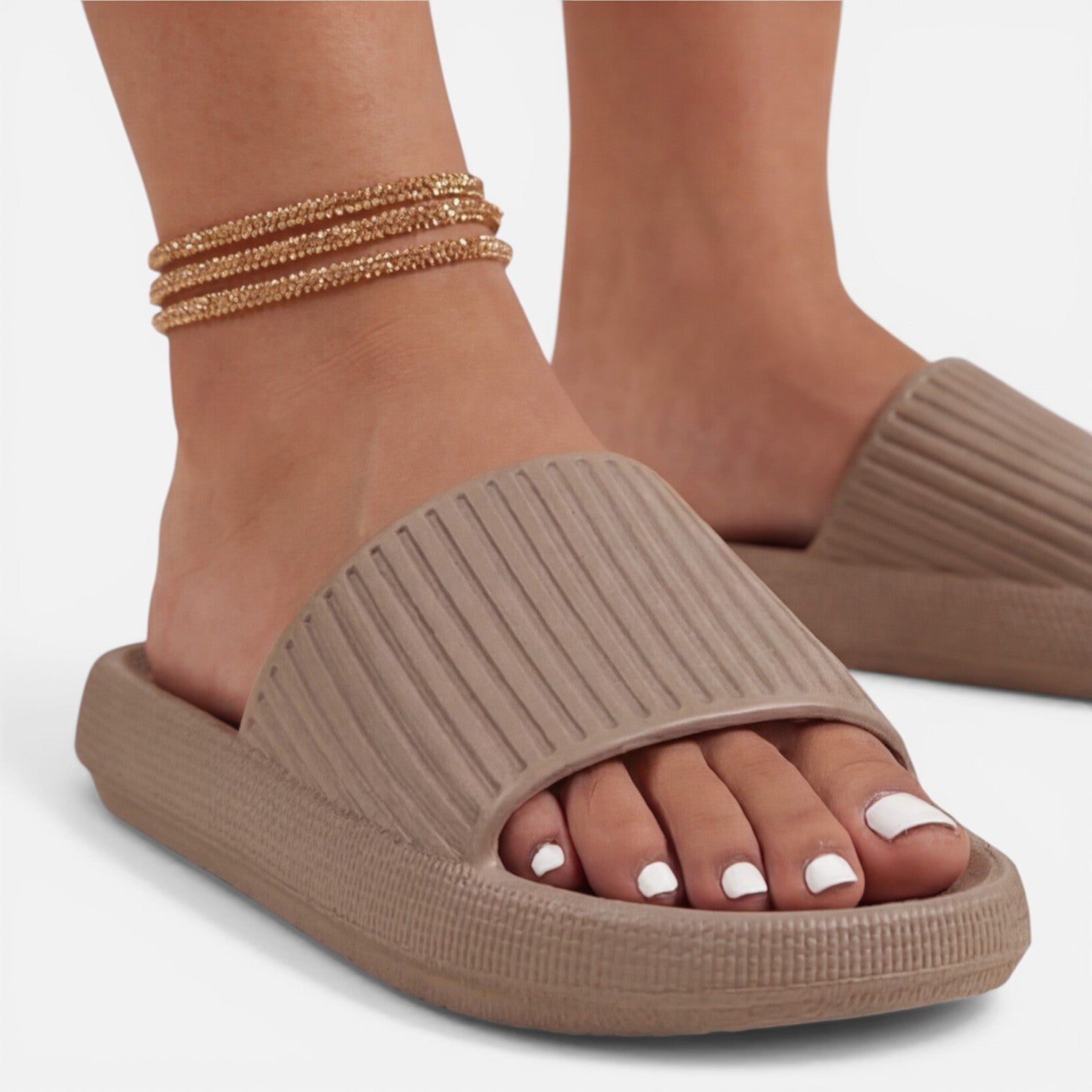 Women's Soft Cushioned Slide Sandals | Non-Slip Summer Footwear
