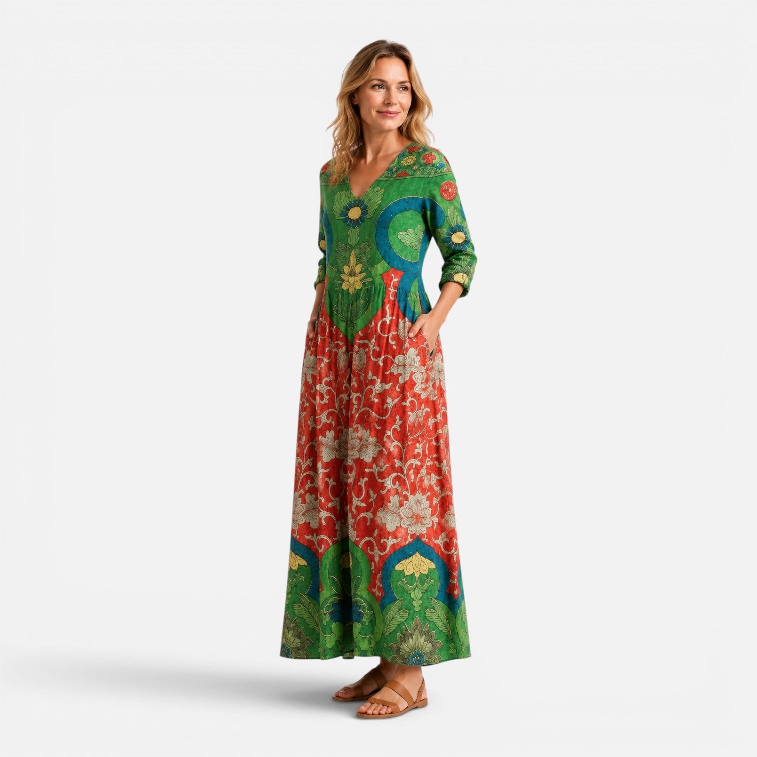 Women's Summer Maxi Dress - Lightweight Cotton, Casual Beachwear