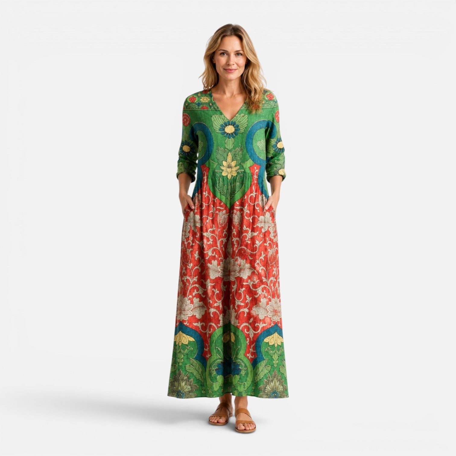 Women's Summer Maxi Dress - Lightweight Cotton, Casual Beachwear