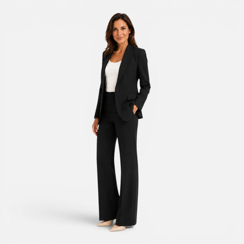 Women's Tailored Blazer and Pants Set | Formal Office Outfit in Classic Fit